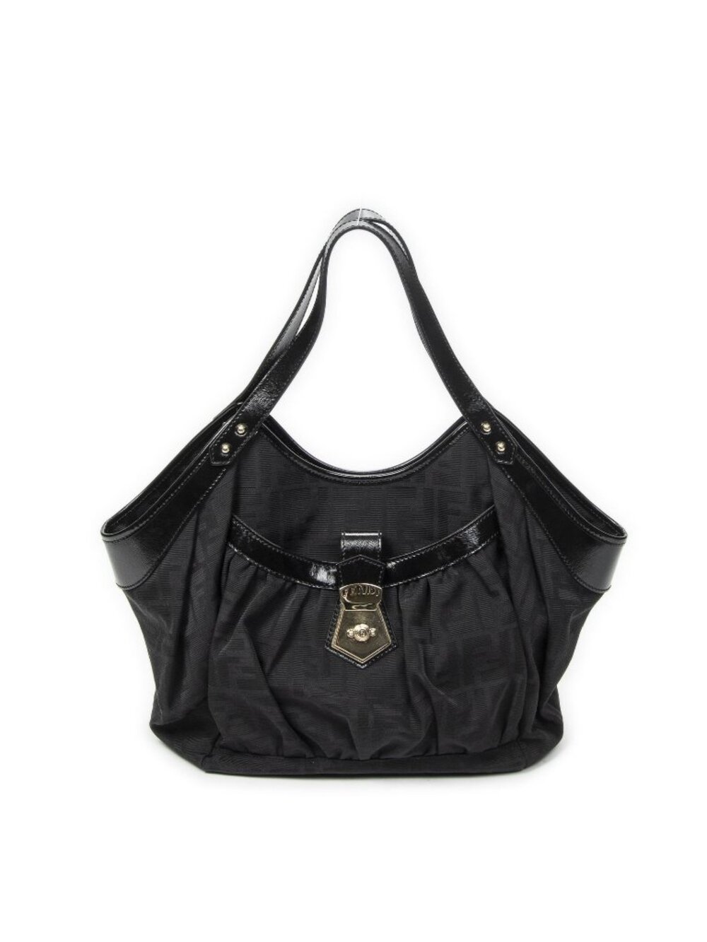 Fendi Borsa Chef Tote Black Zucca Canvas